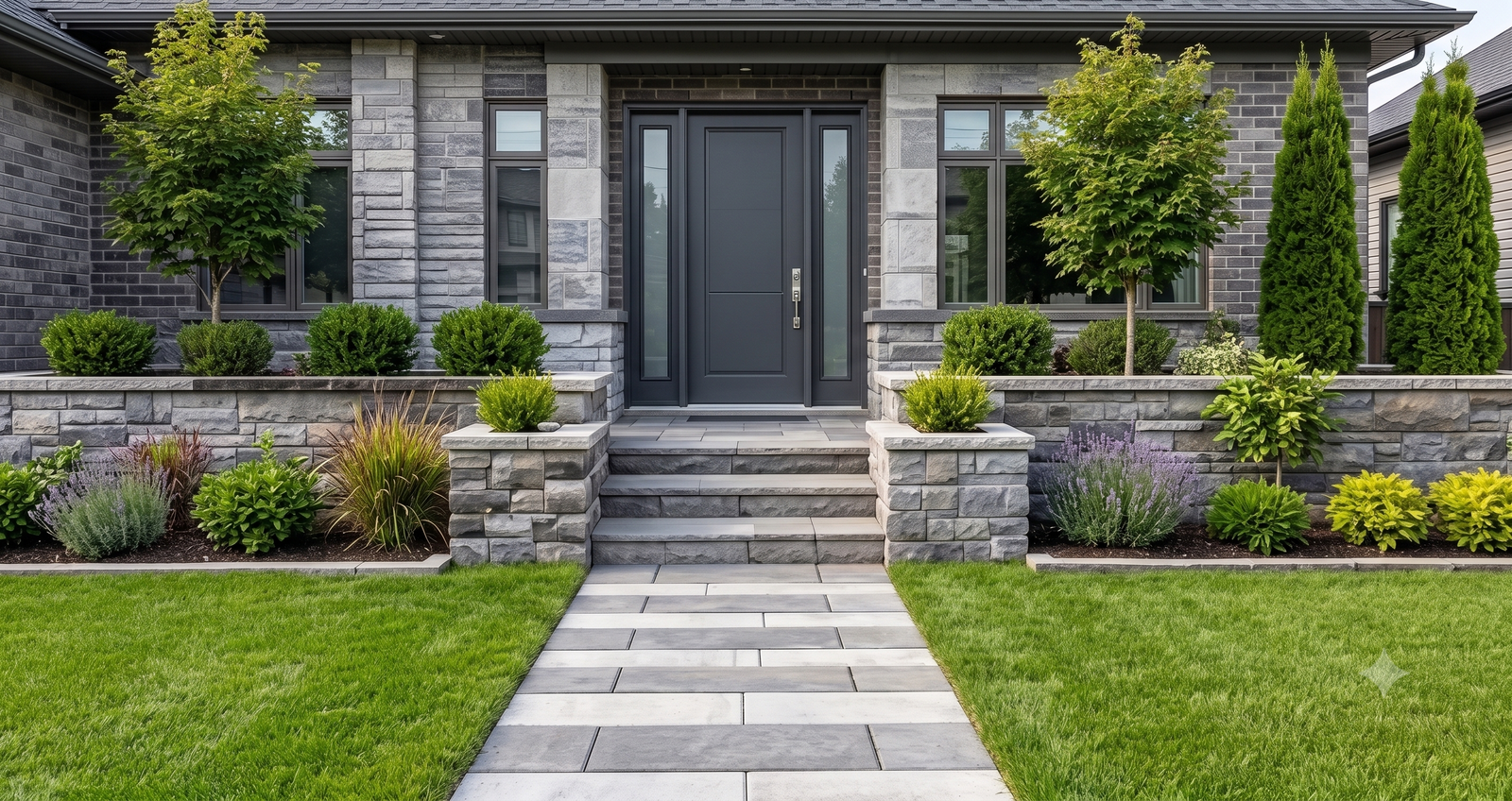 Beautiful landscaping design in Delta, BC